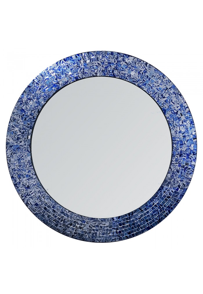 Decorative Glass Mosaic Wall Mirror, Tile Framed Mirror