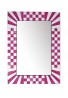DecorShore South Beach Collection Pink Decorative Wall Mirrors with Colorful Glass Mosaic Tiles