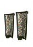 DecorShore Mosaic Wall Sconce Set of 2 Tealight Candle Holders - Abstract Metal Wall Art Candle Sconces Pair