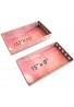 DecorShore Designs Set of 2 Iron Metal Decorative Trays with Rose Gold Finish and Vibrant Pink Sands Beach Graphic Prin