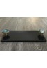 Decorative Genuine Black Marble Granite Tray with Authentic Blue Agate Slice Handles