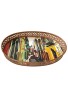Metal Tray with Coloful Grahic Art Painting of Eurpoean City Streets