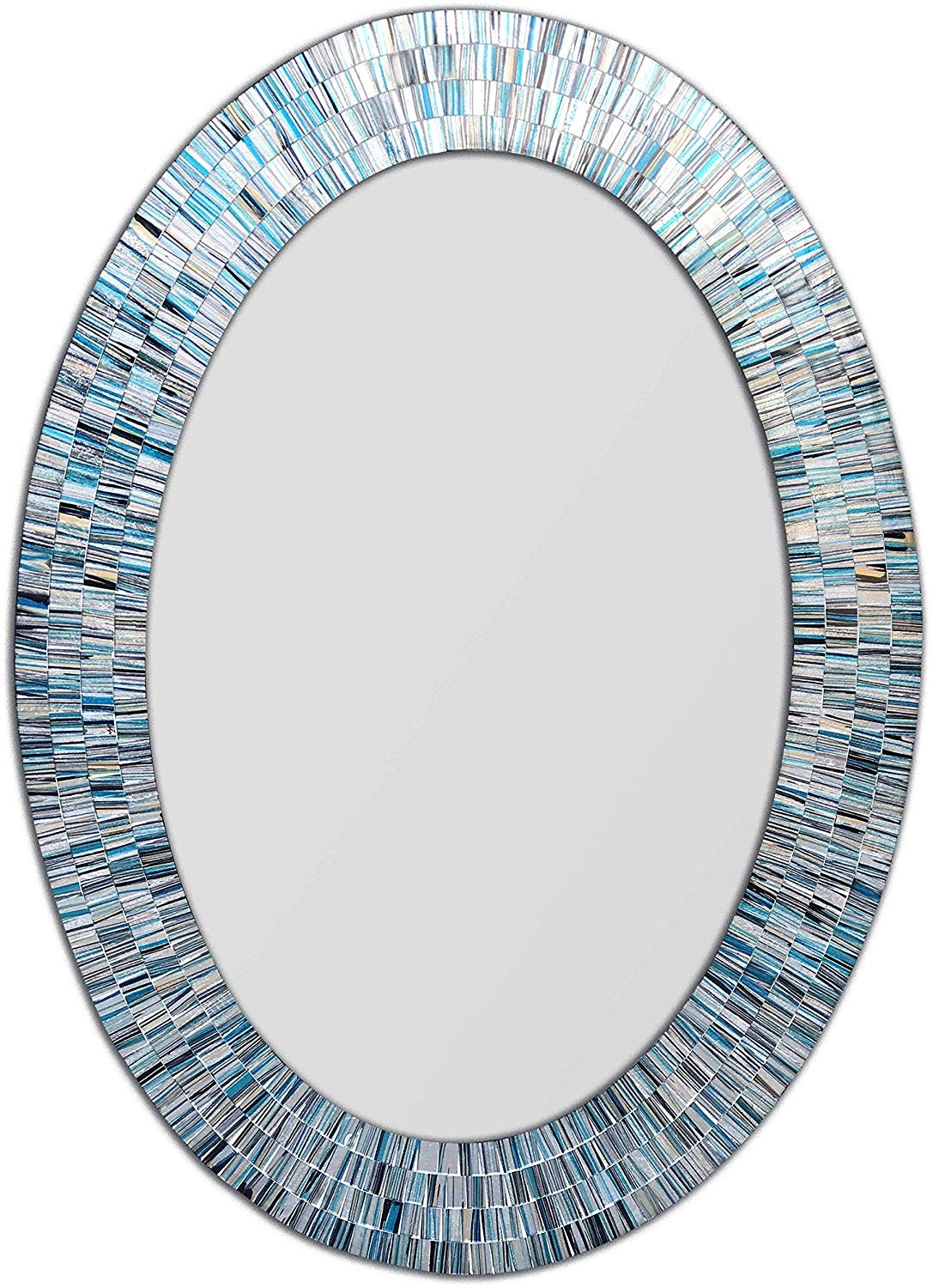 Arch Mirror, Spanish Peruvian Painted Glass Mirror, Blue and White Tile  Design Decorative Mirror, Mediterranean Mirror, Bohemian Mirror 