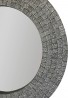 DecorShore 24 in. Glamorous Sparkling Glass Mosaic Wall Mirror Home Decor in Effervescent Silver