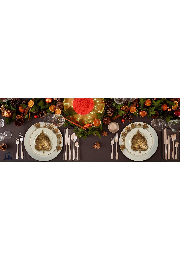 DecorShore Set of 2 Elegant Charger Plates, 13 Inch Service Plates, Tableware Accent & Decorative Plates