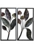 DecorShore Contemporary Floral Leaf large Metal Decorative Wall Art For Wall Decor & Nature Decorations