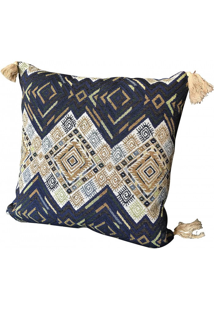blue page Morocco Boho Decorative Diamond Pillow Covers 12X20 Set of 2 Comfy Tufted Pillow Cases Black Yellowy Cream Farmhouse Cushion Case Soft Square Pillowcase for Couch Bedroom Office