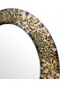 DecorShore 24" Decorative Mosaic Glass Wall Mirror (Gemstone Rainbow)