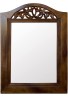 DecorShore Real Wood Mirror in Arch Shape