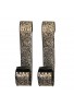 DecorShore Bella Palacio” Metal Wall Sconce, 23 in. Decorative Mosaic & Iron Scroll Candle Holder - Single Piece (Golden Sands)