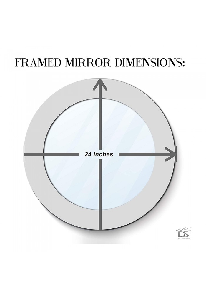 DecorShore round mirror 24 inch