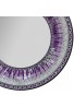 24 inch Round Wall Art in Shades of Bright Purple