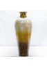 DecorShore 20" Amphora Nouveau Vase, Metal Floor Vase with Decorative Glass Mosaic Overlay (Chocolate Pearl Ombre)