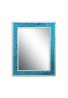 Crackled Glass Decorative Wall Mirror -Mosaic Glass Wall Mirror, Vanity Mirror, Glamorous (Turquoise)