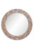  DecorShore 24" Decorative Mosaic Glass Wall Mirror - Gold 
