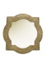 DecorShore Frontiers Collection Décor Accents - Santa Catalina, Brass Quatrefoil Wall Mirror 