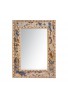DecorShore 24" x 18" Crackled Glass Jewel Tone Mosaic Wall Mirror, Framed Rectangular Decorative Vanity Mirror
