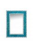 DecorShore 24" x 18" Crackled Glass Jewel Tone Mosaic Wall Mirror, Framed Rectangular Mirror, Accent Mirror