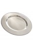 Set of 4 Stainless Steel Charger Plates - Handmade 12" Service Plates, Accent Plates, Decorative & Hors d'oeuvre Tray