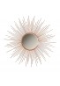 Decorshore 36" Copper Sunburst Circular , Metal Mirror, Wall Mirror, Decorative Wall Mirror