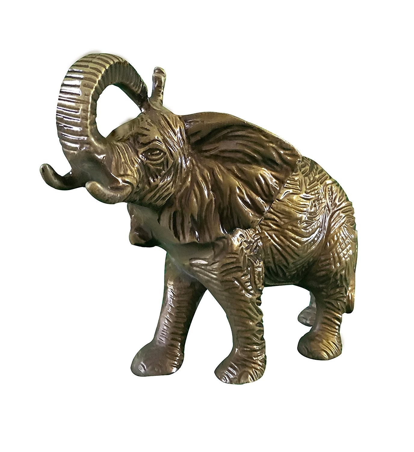 Buy African Elephant Metal Statuette, Handcrafted Decorative Animal  Sculpture – DecorShore
