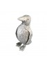 Penguin Metal Statuette, Handcrafted Decorative Animal Sculpture