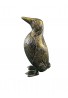 Penguin Metal Statuette, Handcrafted Decorative Animal Sculpture (Brass)