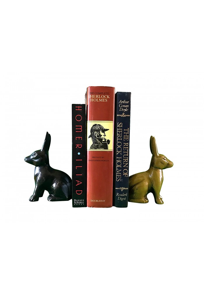 Hare / Jack Rabbit Metal Statuette, Handcrafted Decorative Animal Sculpture (Brass)