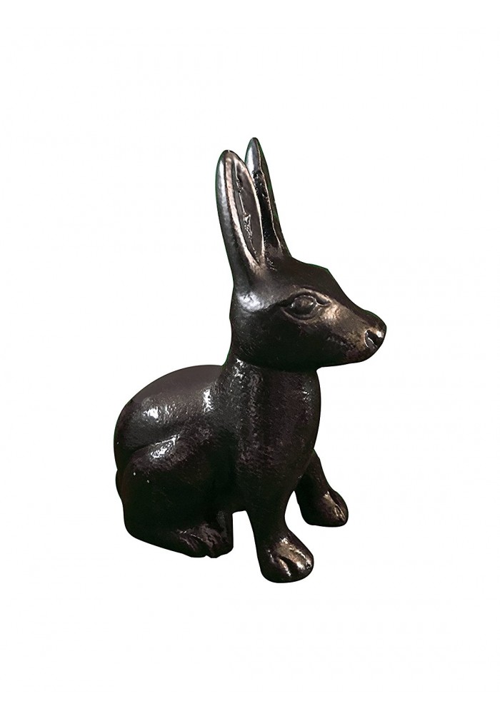 Hare / Jack Rabbit Metal Statuette, Handcrafted Decorative Animal Sculpture (Bronze)