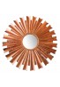 32" Sunburst Wall Mirror in Brilliant Copper Flake Finish