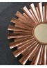 32" Sunburst Wall Mirror in Brilliant Copper Flake Finish