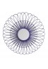 DecorShore Violet Daisy Decorative Wall Mirror, 27 inch Wire Flower Metal Wall Art with Mirror