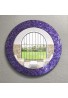 DecorShore 24" Mosaic Wall Mirror in Ultra Violet - Purple Decorative Wall Mirror (Ultra Violet)