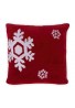 Dancing Snowflakes Throw Pillow Cover 