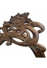 DecorShore Modernismo - 32 in x 18 in Antique Art Nouveau Style Hand Carved Mango Wood Decorative Wall Mirror