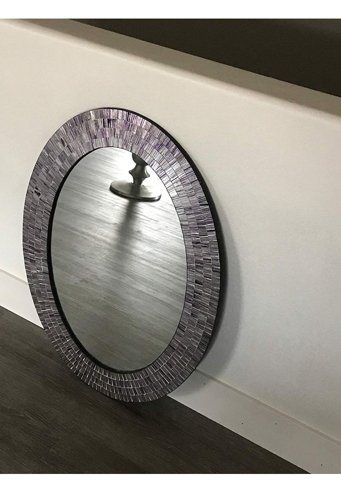 Bohemian Rhapsody Wall Mirror -Purple -Glass Mosaic Decorative Wall Mirror