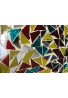DecorShore "Bella Palacio” Metal Wall Sconce, 23 in. Decorative Mosaic & Iron Scroll Candle Holder (Retro Rainbow)