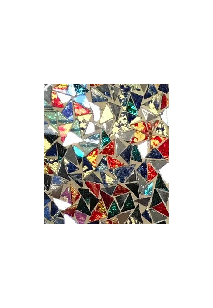 DecorShore "Bella Palacio” Metal Wall Sconce, 23 in. Decorative Mosaic & Iron Scroll Candle Holder (Gemstone Rainbow)