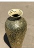  DecorShore Artisan Metal Accent Vase with Sparkling Metallic Glass Flake Overlay, 20 in. Decorative Vase