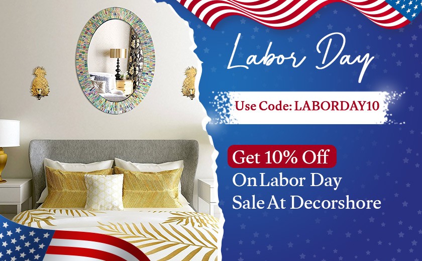 Grab Beautifully Handcrafted Mosaic Mirror Wall Art on This Labor Day! 